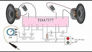 TDA7377 Amplifier Circuit Diagram TDA7377 Stereo Amplifier TDA7377 Subwoofer Amplifier TDA7377 2.1