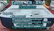 Epson EB-S41 Projector| repair and tutorial troubleshooting!