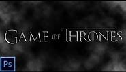 Game of Thrones text in Adobe Photoshop