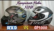 NHK RX9 VS NHK GP1000 | Komparasi Helm Full Face NHK 500 ribuan