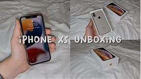 iPhone XS gold 256gb | aesthetic unboxing