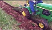 John Deere 140 Garden Plowing