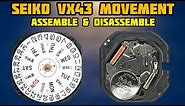 How To Service Seiko 7N43, VX33, VX43 Assemble and Disassemble Tutorial | SolimBD