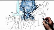 How To Draw Madara's Perfect Susanoo | Step By Step | Naruto