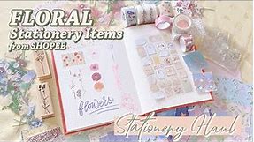 Stationery Haul 2021 [Floral Stationery Items from Shopee PH] | flowereddiaries