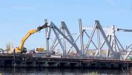 Largest crane on east coast removes massive chunks of fallen Baltimore bridge