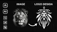 How To Design A Majestic Lion Logo | Adobe Illustrator Tutorial