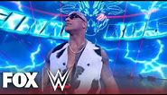 The Rock’s final entrance on Raw before WrestleMania match vs. Cody Rhodes, Seth Rollins