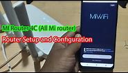 MI router 4c setup guide with Mobile