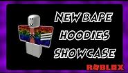 Showcasing my new bape hoodies on Roblox!