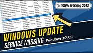 How to Fix Windows Update Service Missing from Windows 10/11 - (2023)