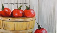 How To Paint An Apple With Acrylics - Apple Picking Basket