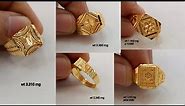 latest gold mens ring designs with weight and price || new gold ring designs @gtjewellery
