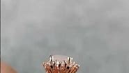14K Rose Gold Black Rutilated Quartz Engagement Ring by Black Diamonds New York
