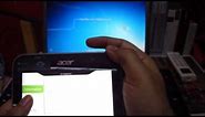 How to access BIOS and Boot order on Acer Iconia w4 tablet