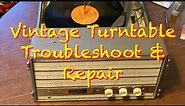 Vintage Turntable Troubleshoot and Repair - 1961 Symphonic 1718 turntable - 3 Old Tech Dudes