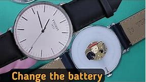 How to replace the battery on Tissot watch T109610