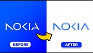 Redesigning Famous Logos - Nokia