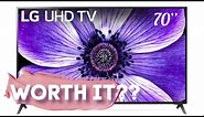 LG 70" UHD TV UNBOXING & SETUP! Worth It Still After 1 Month? | 2020 4K Smart TV Upgrade!