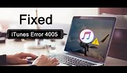 How To Fix Error 4005 On IPhone