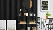 Black Color Matte Acoustic Slat Wall Panels | Original Slatpanel®