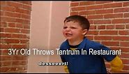 3Yr Old Throws Tantrum In Restaurant When He Can't Have Dessert | Supernanny