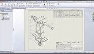 SolidWorks Exploded View Drawing Tutorial | SolidWorks Bill of Materials Tutorial | Balloon Drawing