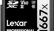 Lexar 256GB Professional 1667x SDXC Memory Card, UHS-II, C10, U3, V60, Full-HD & 4K Video, Up To 250MB/s Read, for Professional Photographer, Videographer, Enthusiast (LSD256CBNA1667)