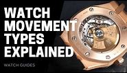 Watch Movements Explained - Mechanical vs Automatic vs Quartz | SwissWatchExpo