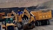 Mining Dump trucks & big excavator videos #shorts