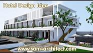 SketchUp Hotel Design Idea - Samphoas 01