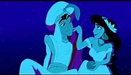 Aladdin (1992) Aladdin and Jasmine's First Kiss Scene