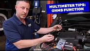 How to use a Multimeter - Ohms Function