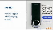 Samsung SHS-3321 How to register a RFID key tag or card
