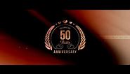 50th Wedding Anniversary Invite Video (Golden Jubilee) I Save the Date