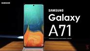 Samsung Galaxy A71 First Look, Design, Specifications, 8GB RAM, Camera, Features
