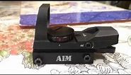 AIM Sports Red Dot Sight Dual Illuminated Reticles review