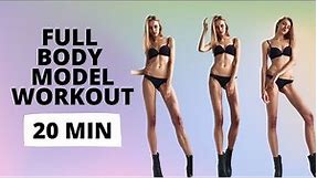 Full Body Workout for a Toned Model Body - 20 minutes / Nina Dapper