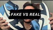 Comparison: Fake ❌ vs Real ✅ Nike Air Jordan 1 'Obsidian' (Legit Check)