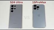 Samsung Galaxy S24 Ultra vs iPhone 15 Pro Max Speed Test and Camera Comparison