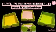 Mini Sticky Note Holder Tutorial | Origami Sticky Note Holder | Sticky notes holder | #stickynotes