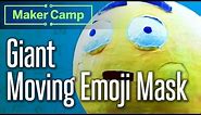 How to Make: Giant Moving Emoji Mask! Eeee-motion Papier Mâché