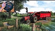 Working with Case IH 1455 XL in France - Farming Simulator 19 | Logitech G29 gameplay