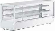 Avantco BCS-60-HC 60" White Refrigerated Square Countertop Bakery Display Case with LED Lighting