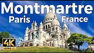 Montmartre, Paris, France Walking Tour (4k Ultra HD 60 fps) - With Captions