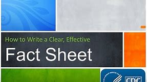 How to Write a Clear and Effective Fact Sheet