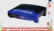 Linksys EtherFast Cable/DSL Router w/4-Port Switch BEFSR41 - Router 4-port Switch - EN Fast