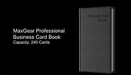 MaxGear Professional Business Card Book