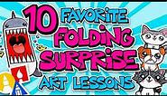 10 Favorite Folding Surprise Art Lessons For Kids