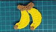 How to Crochet Banana Applique | Free Crochet Pattern of Banana Applique | Crochet Free Pattern